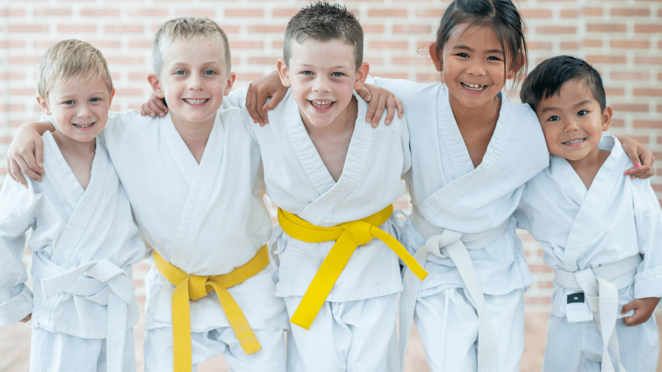 Kids Enjoying Karate Classes 