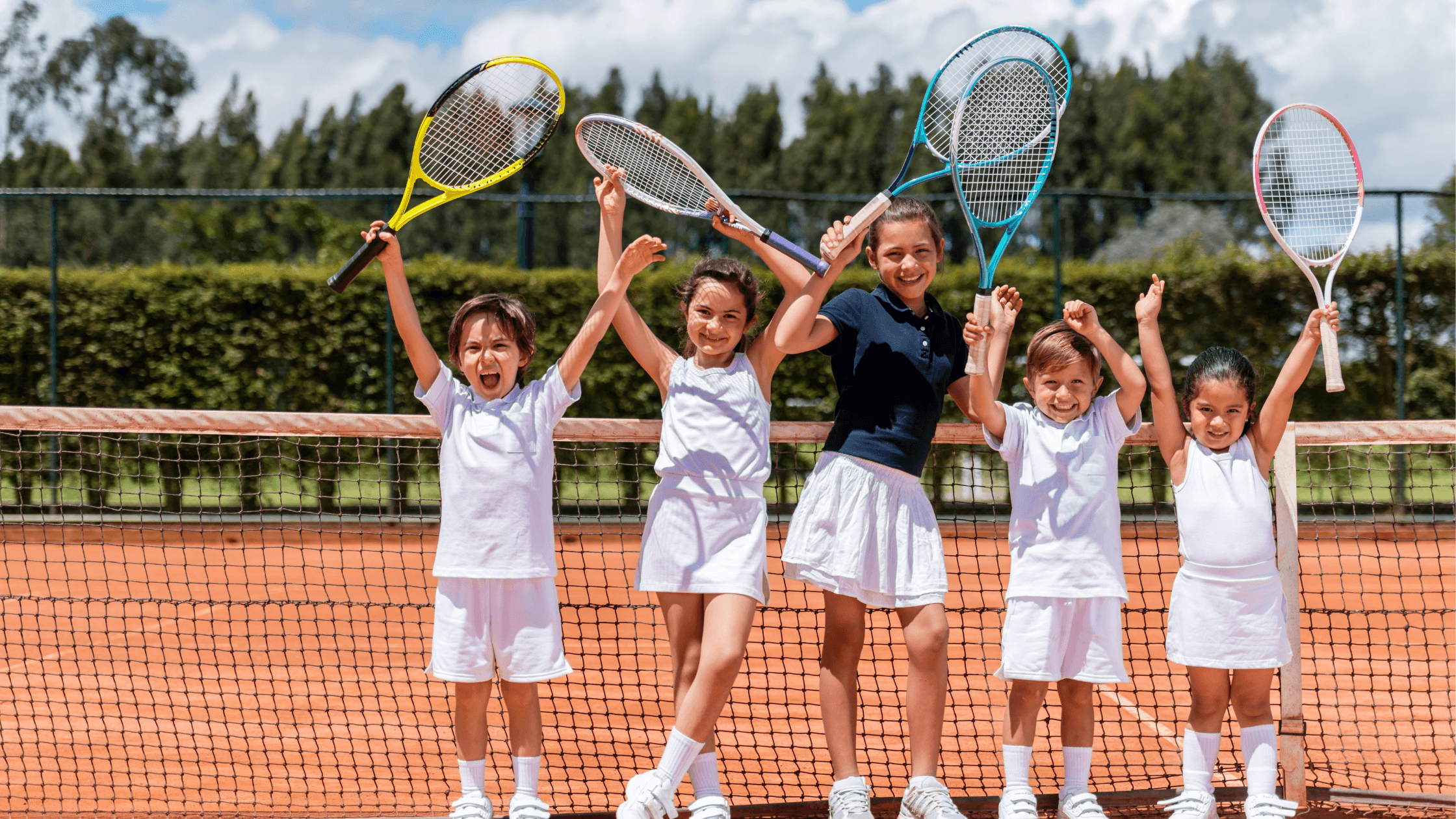 Kids enjoying Badminton Game 