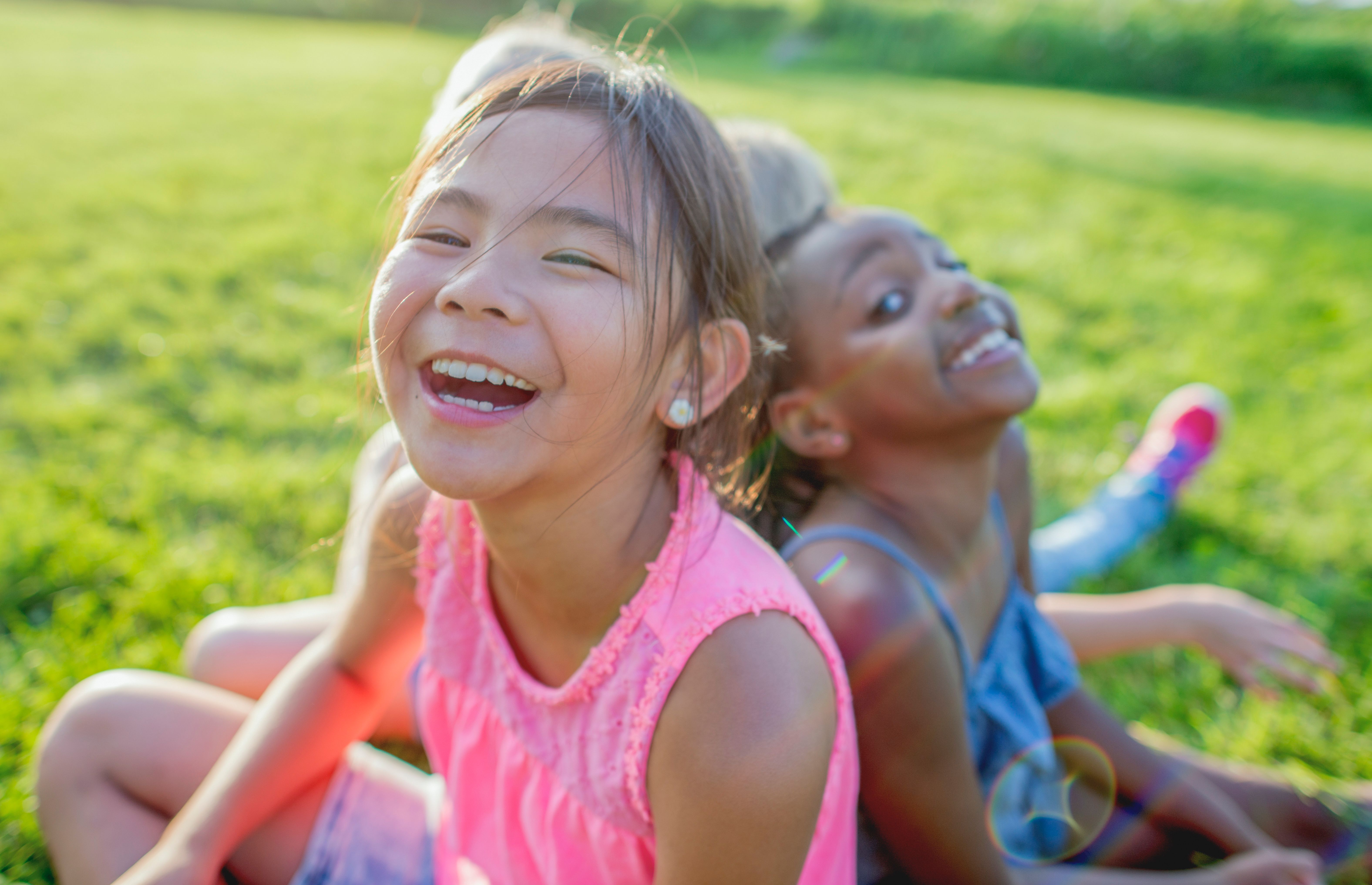 Kids laughing and enjoying 
