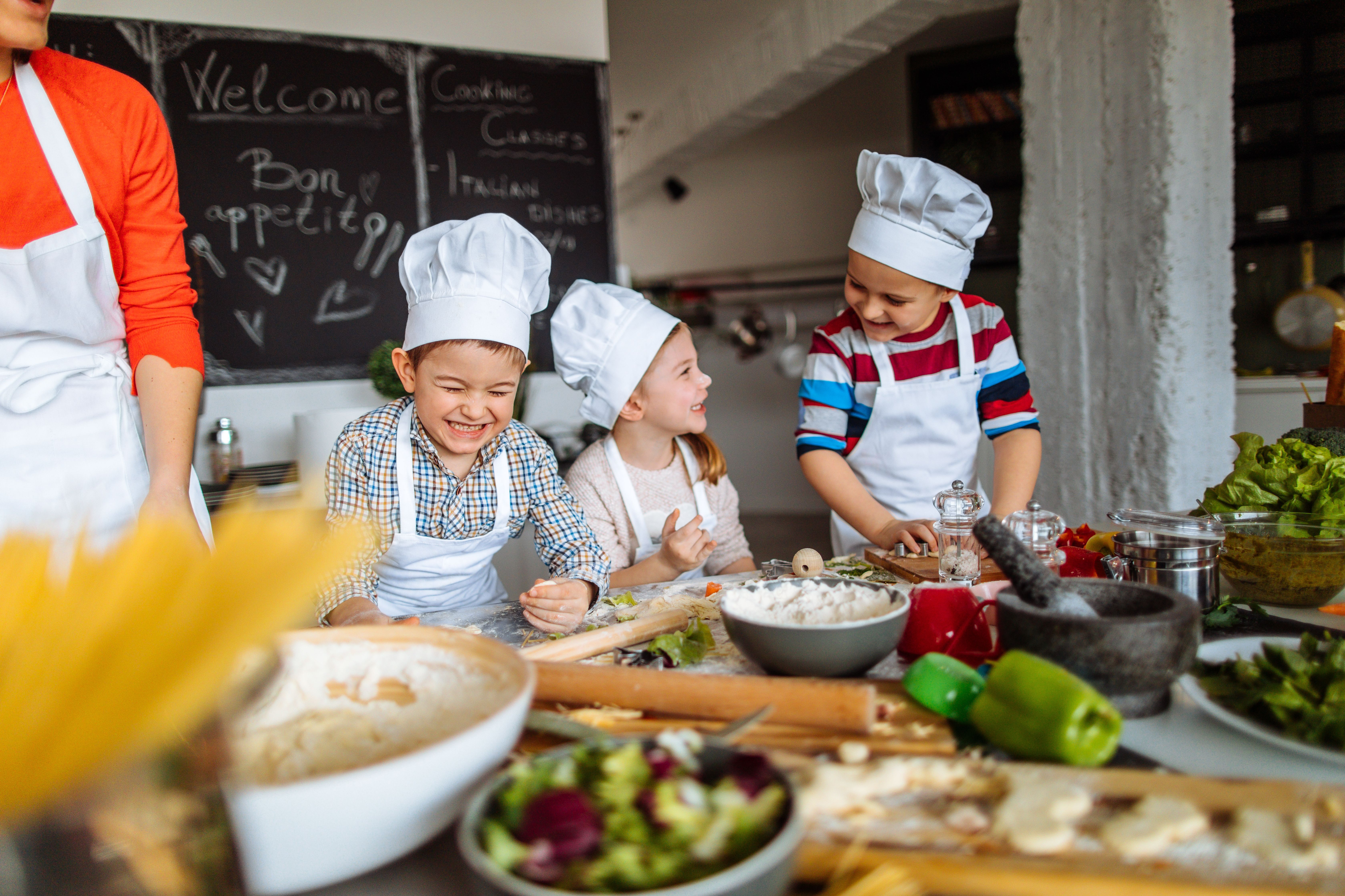 cooking with friends