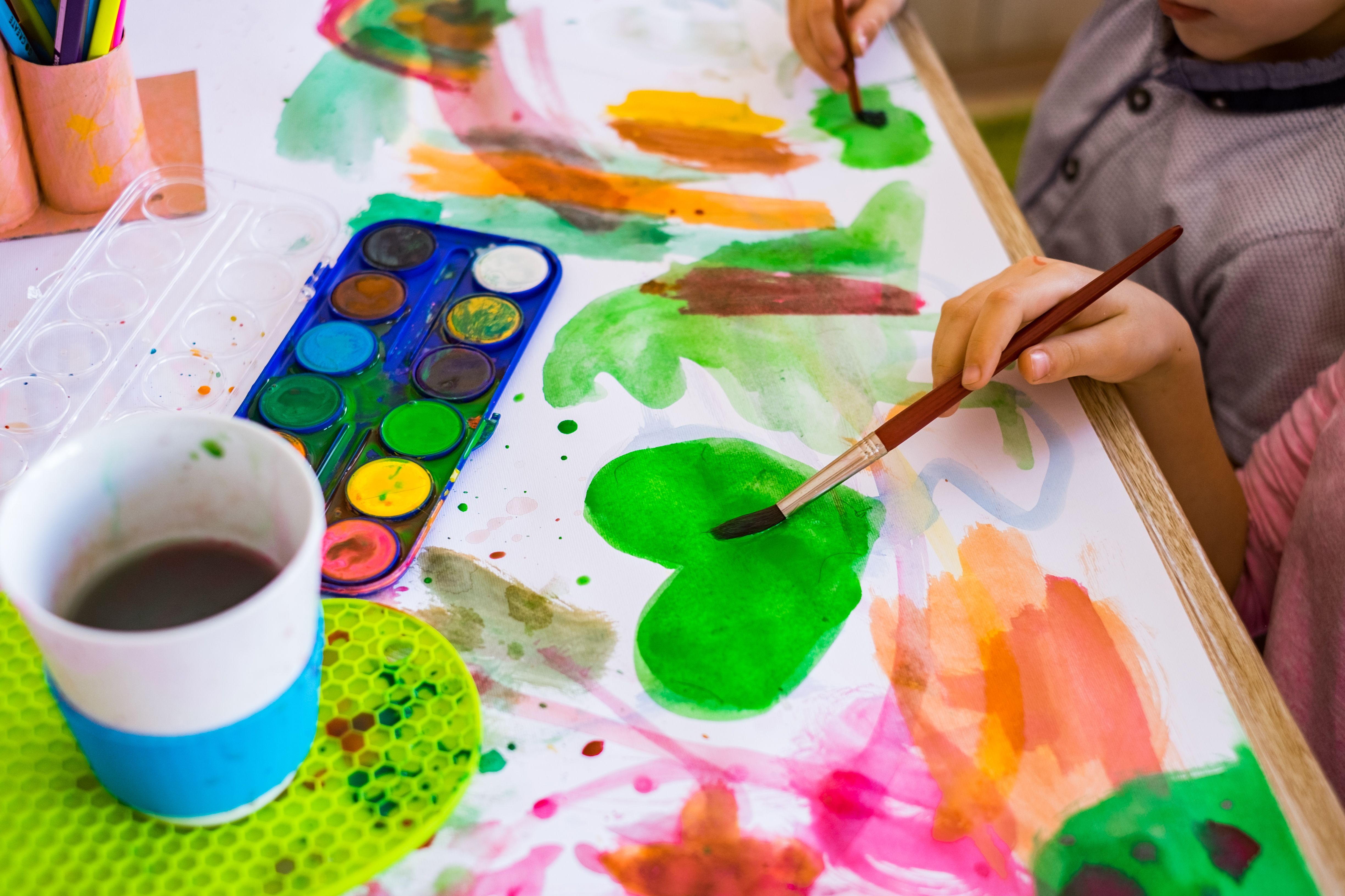 Kids Painting Beautiful Pictures