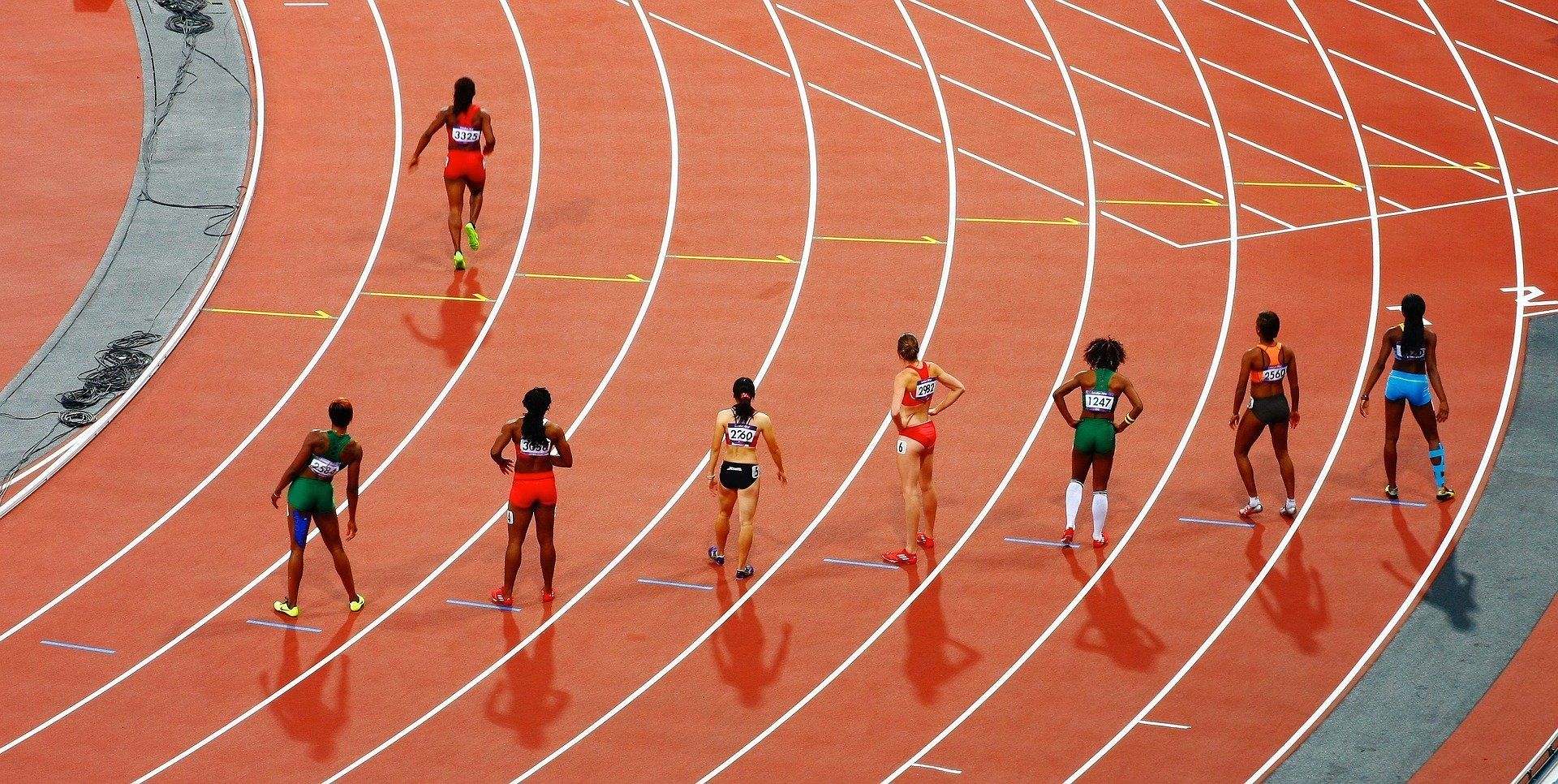 Players are Running in a Running Competition